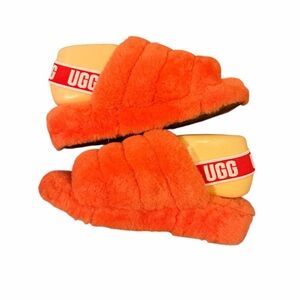 UGG fluffy yeah slides Vibrant Orange